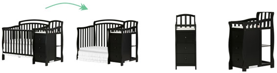 size difference between mini crib and regular crib