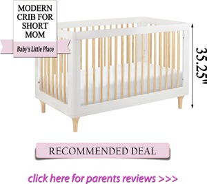 low profile cribs for short moms