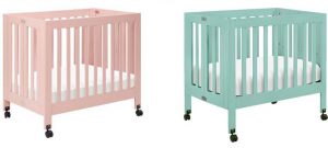 Best Mini Cribs For Small Spaces - Babyletto Origami Mini Crib in pet