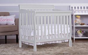 Best Mini Cribs For Small Spaces - dream me aden 4 1 convertible mini crib white