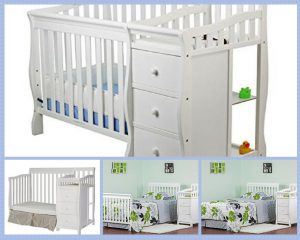 Min convertiblei crib with changing table