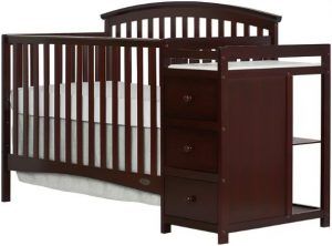 What is a convertible baby crib with changing table?