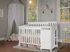 Mini crib with changing table - Dream On Me Jayden 4-in-1 convertible crib with changing table