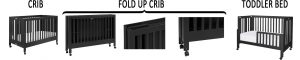 Best Full Size Folding Baby Cribs On Wheels - Babyletto Maki black Best Full Size Portable Folding Baby Cribs On Wheels - Babyletto Maki black