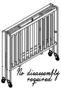 Best Full Size Portable Folding Baby Cribs On Wheels - Dream On Me