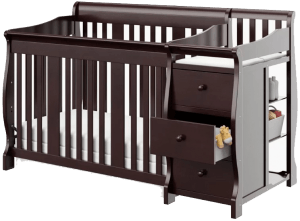 Best Combo Crib with Changer: Stork Craft Portofino 4-in-1 convertible crib with changing table