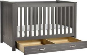 mini crib with storage underneath