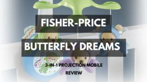 Fisher-Price baby crib mobile with remote and light projector