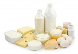 Dairy products in pregnancy diet for first trimester