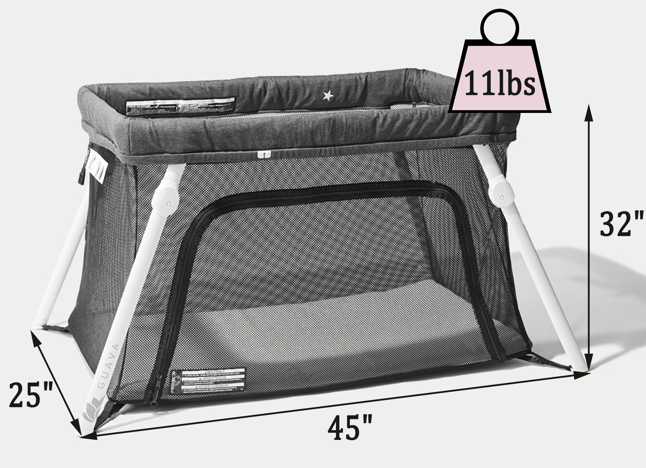 Guava Family Lotus Travel Crib Review Measurements Weight Baby S