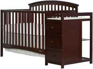 Best convertible crib with changing table: Dream On Me Niko 5-in-1 Convertible Crib with Changer