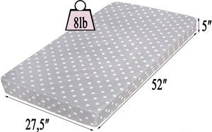 Milliard crib mattress and toddler bed mattress measurements