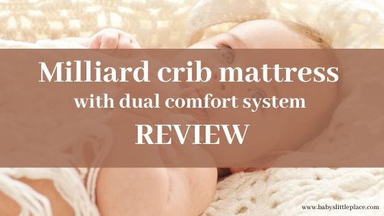 Milliard crib mattress with a dual comfort system