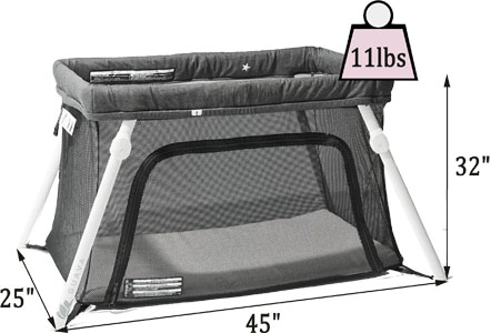 lotus travel crib and portable baby playard