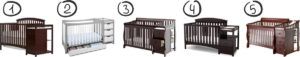 Best convertible cribs with changing table