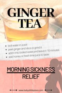Best ginger tea for morning sickness
