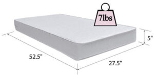 Safety first Heavenly Dreams crib and toddle mattress - specifications
