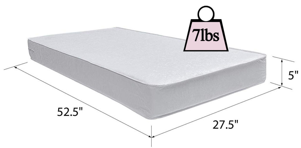 safety first heavenly dreams white crib mattress