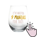 Best Christmas Gift Ideas for Pregnant Women - Wine Glass for Mom