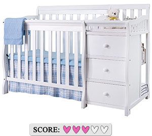 sorelle mini crib