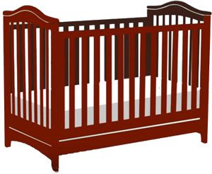 standard baby cot size