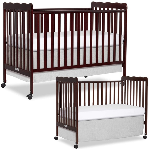 Dream On Me Carson Classic 2-in-1 Convertible Crib on Wheels