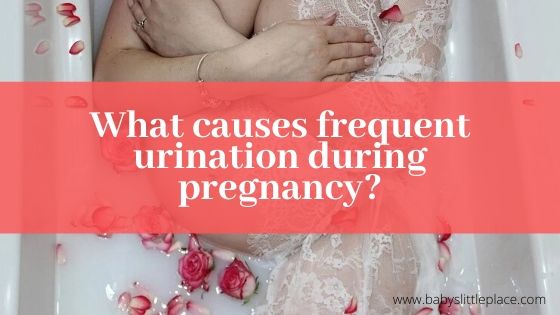 What causes frequent urination during pregnancy?