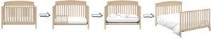 Different types of baby cribs: Convertible Crib