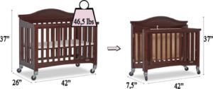 Dream On Me Venice Folding Portable Crib Review - Specifications