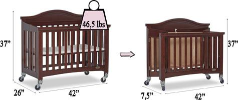 dream on me venice folding portable crib