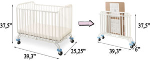 L.A. Baby Deluxe Holiday Mini/Portable Folding Metal Crib Review