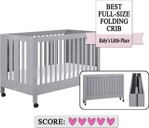 best full size folding crib