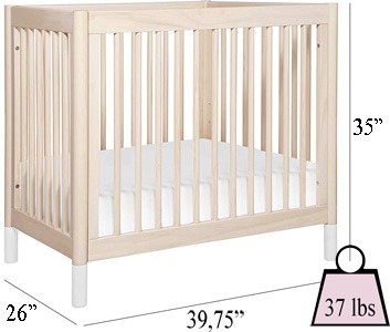 Babyletto Gelato 2-in-1 Mini Crib's Specifications