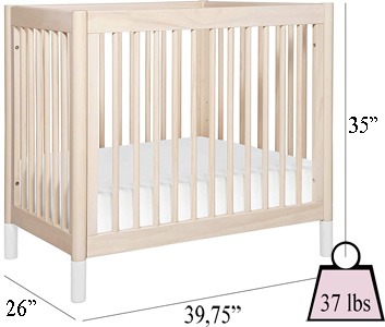 gelato 2 in 1 mini crib