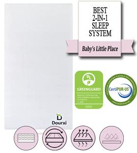 The best baby crib mattress - Dourxi dual-sided crib and toddler bed mattress