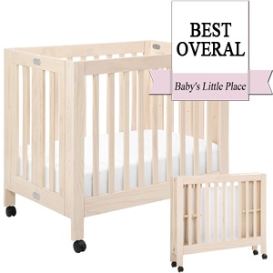 Best Mini Cribs - Babyletto Origami Portable Folding Crib on Wheels