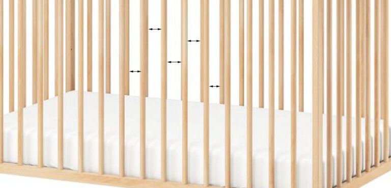 What is The Safe Distance Between Crib Slats?