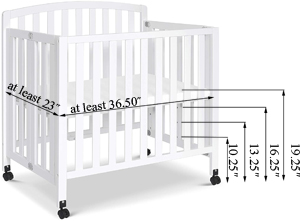 DaVinci Dylan Folding Portable 3 in 1 Mini Crib Review New