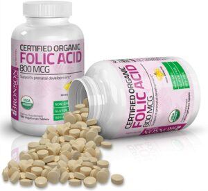 Bronson Organic Folic Acid (Vitamin B9 Folate)