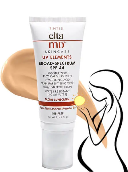 Best Pregnancy-Safe Sunscreen for the Face: EltaMD UV Elements Tinted Sunscreen Moisturizer