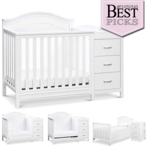 Best Convertible Mini Crib with Changer