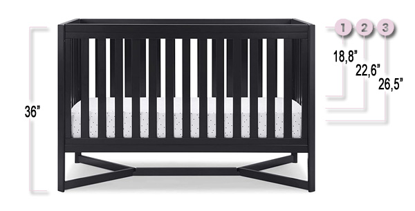 Delta Children Tribeca 4-in-1 Convertible Crib Review | Mattress