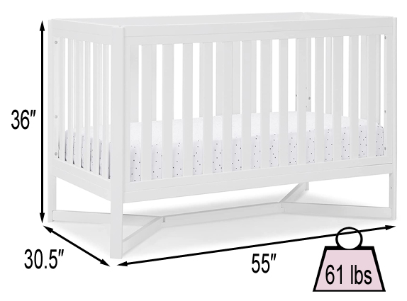 Delta Children Tribeca 4-in-1 Convertible Crib Review | Specifications