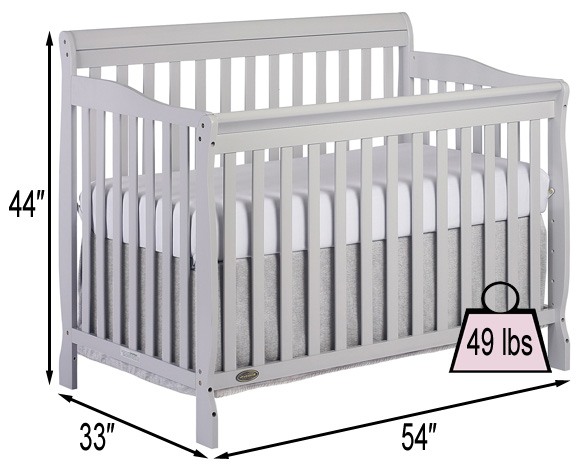 Dream On Me Ashton 5-in-1 Convertible Crib Review | Specifications