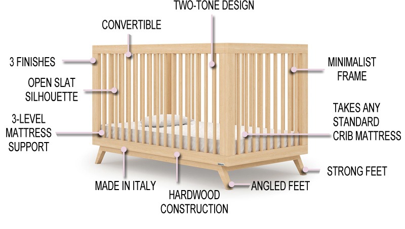 Dadada Soho 3-in-1 Convertible Crib Review | Features
