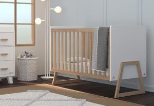 Dadada Baby Domino 2-in-1 Convertible Crib White-Natural | Review