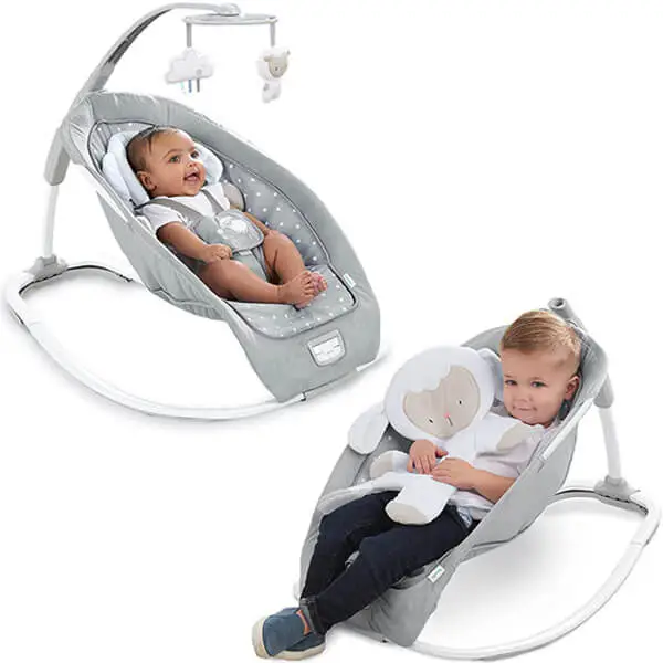 Ingenuity Infant to Toddler Rocker & Foldable Baby Bouncer Seat