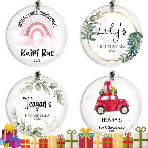 Best Baby's First Christmas Gifts: Personalized Christmas Ornament