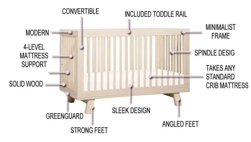 Babyletto Hudson 3-in-1 Convertible Crib Review - Features
