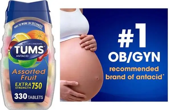 Best OB/GYN Recommended Brand of Antacid: TUMS